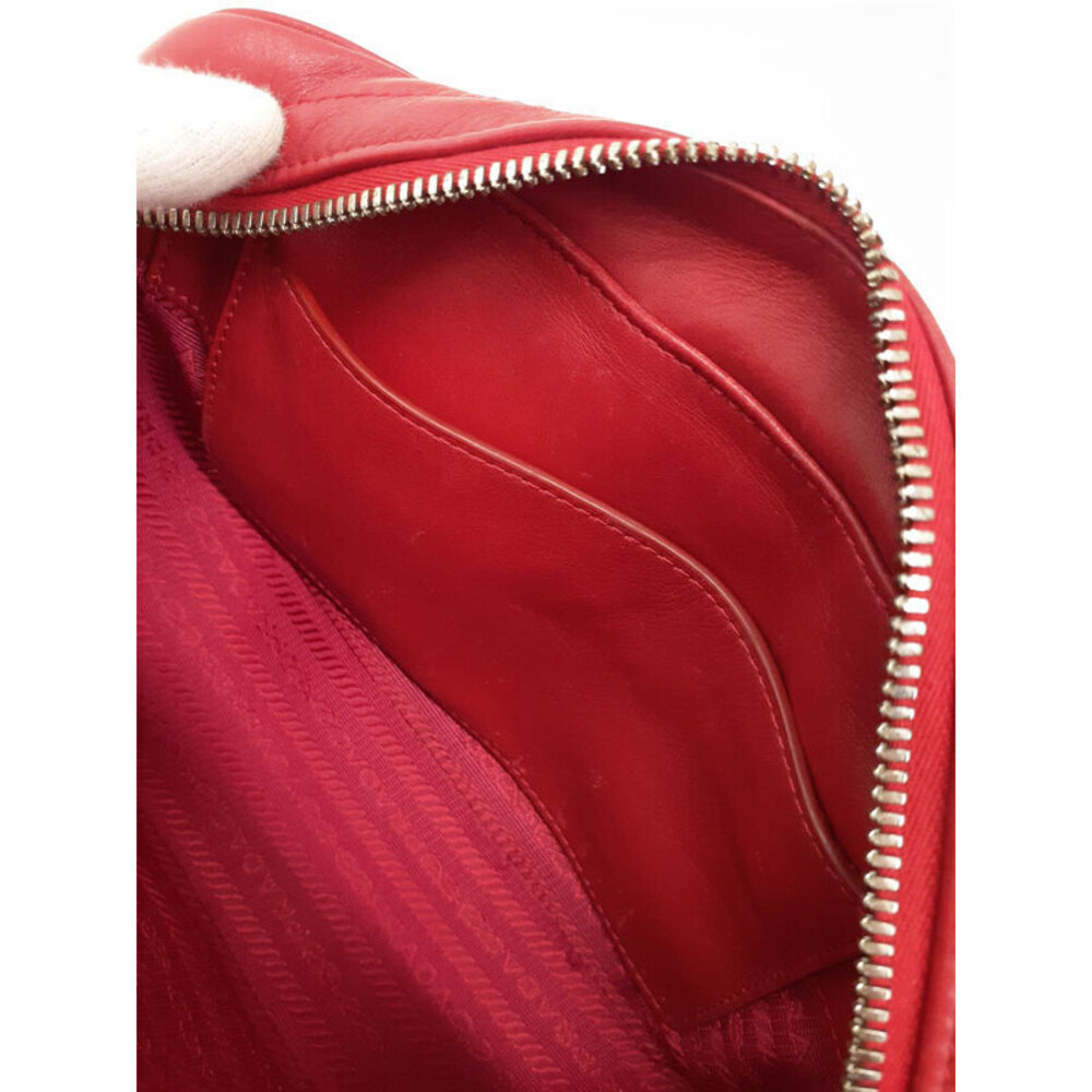 Prada Shoulder Chain Diagram Bag Leather - Picture 4 of 9